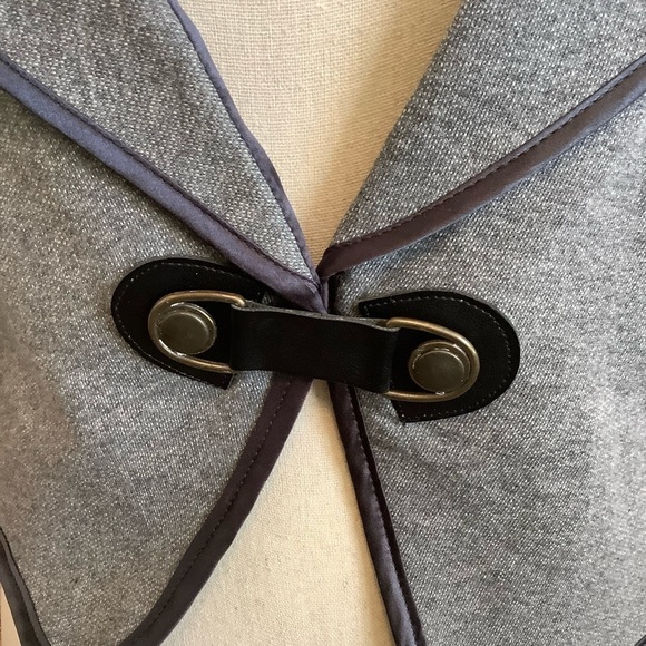 Lorain Lindsay Grey Crop Jacket Sz-M - Picture 3 of 7